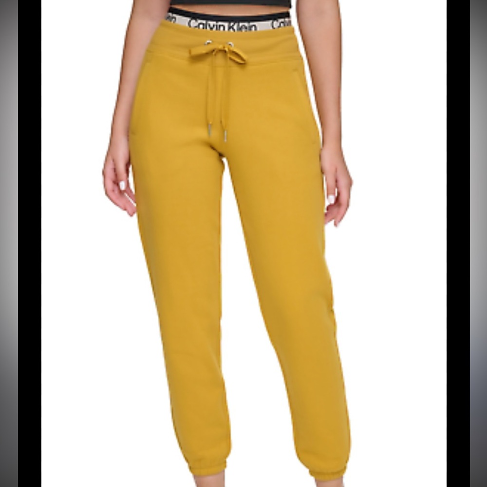 Calvin Klein Mustard Yellow Joggers S